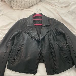 Faux leather jacket
